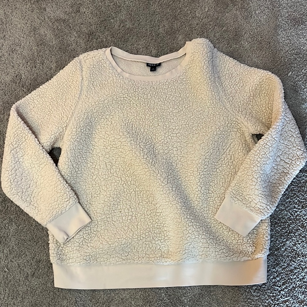 Torrid Sherpa Sweater Size 0 in Plus